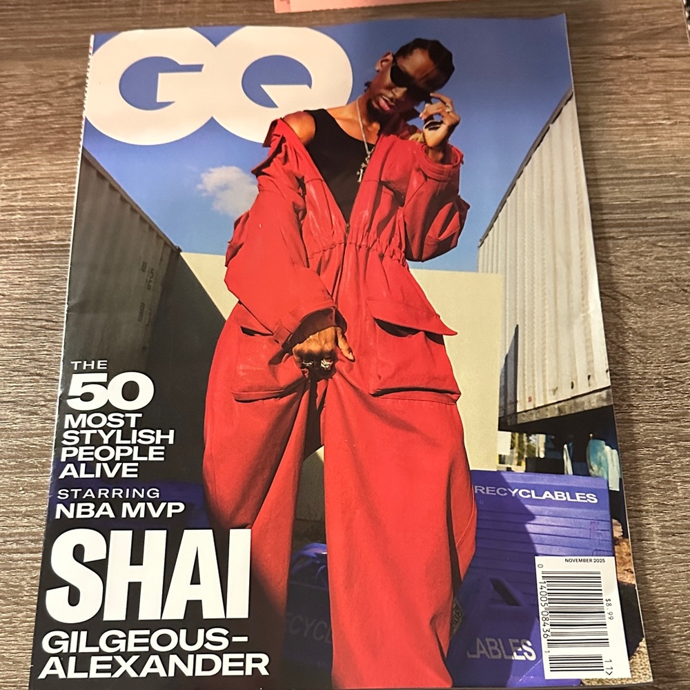 Magazine Featuring Stylish Red Cover